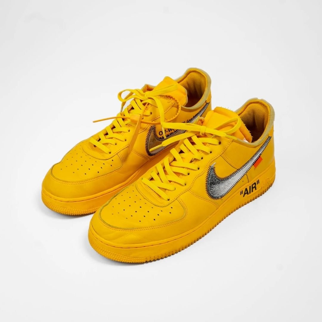 Yellow elastic shoelace from Bread, designed for easy slip-on shoes, featuring a vibrant Corona Yellow color.