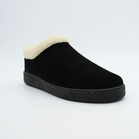 Soft beige suede women's slippers from Bread's Ashton Edition, featuring plush lining for cozy comfort.