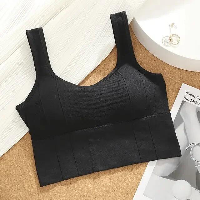 Breathable Sports Bra Anti-Sweat Fitness Top Women Seamless Yoga Bra Shockproof Crop Top Push Up Sport Bra Gym Workout Top - MANDOTOS