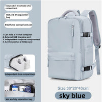 Ancient Energy large capacity travel backpack with multiple compartments, suitable for students and school use.