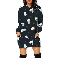 Halloween Print Long Hoodie With Pockets Sweater Long Sleeve Clothes Women - MANDOTOS
