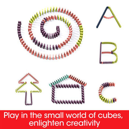 Domino Train Toys Baby Toys Car Puzzle Automatic Release Licensing Electric Building Blocks Train Toy - MANDOTOS