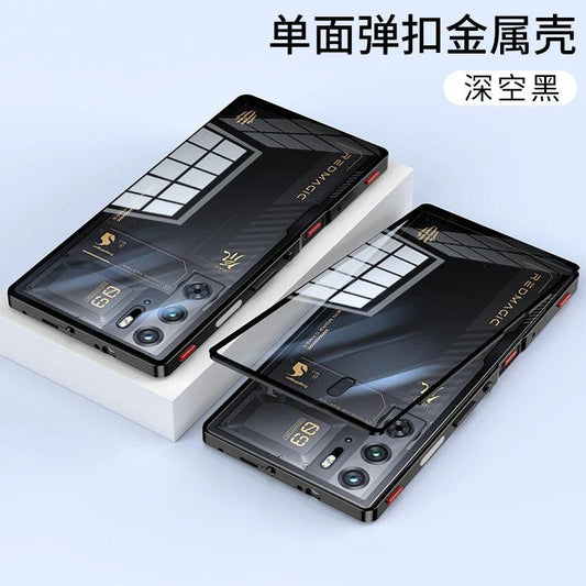 Case For Red Magic 9S Pro Case Transparent Phone Acrylic Back Cover For Nubia RedMagic 9S Pro Plus Aluminium Alloy Metal Frame - MANDOTOS