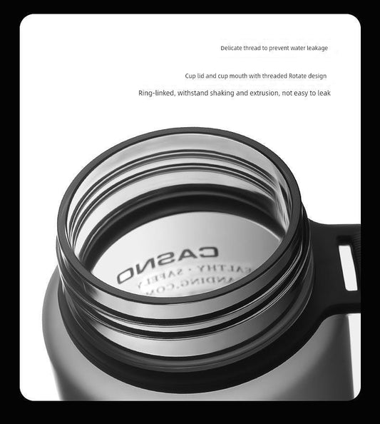 Casino Frosted Sports Water Cup Plastic Handy Cup Men and Women Creativity Portable Student Kettle with Lid Sports Bottle - MANDOTOS