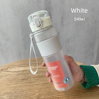 Casino Frosted Sports Water Cup Plastic Handy Cup Men and Women Creativity Portable Student Kettle with Lid Sports Bottle - MANDOTOS