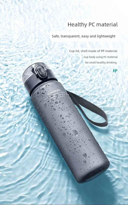 Casino Frosted Sports Water Cup Plastic Handy Cup Men and Women Creativity Portable Student Kettle with Lid Sports Bottle - MANDOTOS