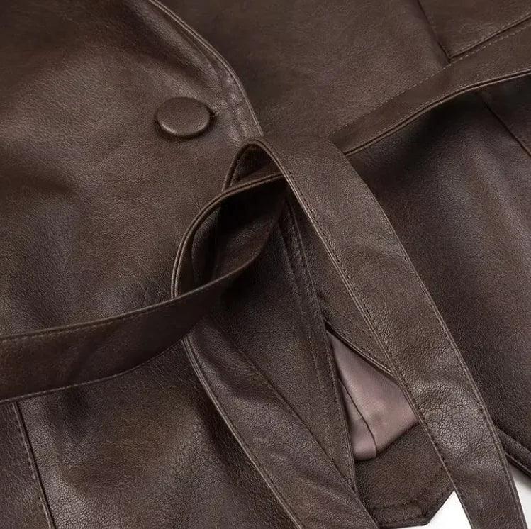 Casual Long Sleeve Polyester Coat - MANDOTOS