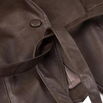 Casual Long Sleeve Polyester Coat - MANDOTOS