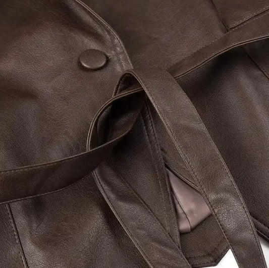 Casual Long Sleeve Polyester Coat - MANDOTOS