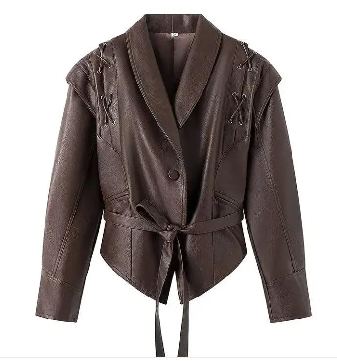 Casual Long Sleeve Polyester Coat - MANDOTOS