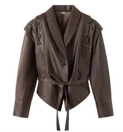 Casual Long Sleeve Polyester Coat - MANDOTOS