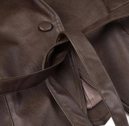 Casual Long Sleeve Polyester Coat - MANDOTOS