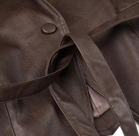 Casual Long Sleeve Polyester Coat - MANDOTOS