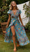 Mandotos International Tropical Bloom Maxi Dress with vibrant floral pattern and flowing fabric, perfect for summer events.