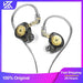 KZ EDX Pro earphones with in-ear monitor design, wired HiFi headphones, bass stereo sound, noise cancelling, for gaming and music.