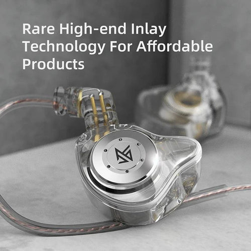KZ EDX Pro in-ear monitor earphones with dynamic drivers, stereo sound, noise cancelling, wired design, ideal for gaming and music.