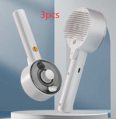 Animal Hair Remover Brush Dog And Cat Steam Brush Pet Self Cleaning Dog Brush Grooming Removes Cat Hairs Cat Dog Accessories Pet Products - MANDOTOS