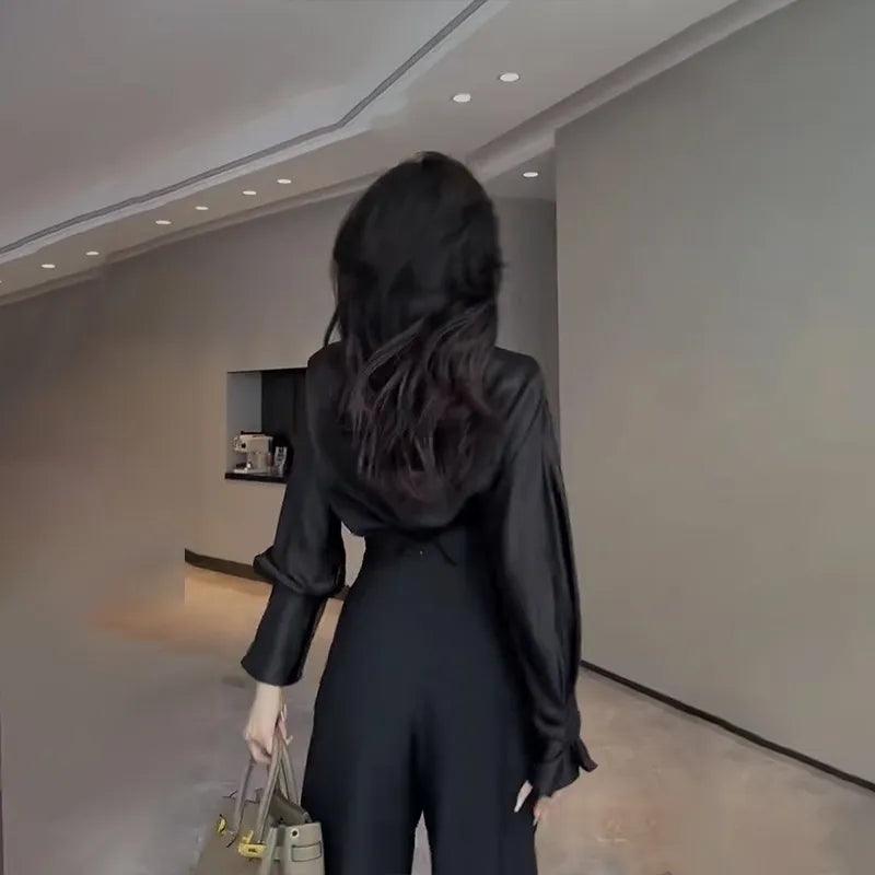 Chic Flowy Wide-Leg Trousers - MANDOTOS