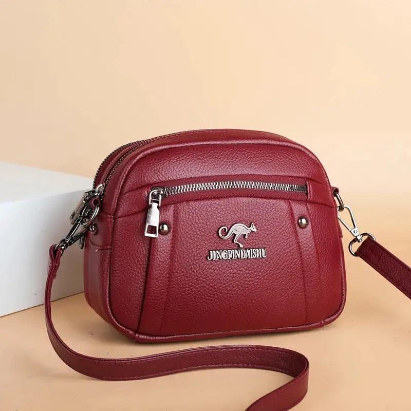 Chic Leather Circle Purse - MANDOTOS