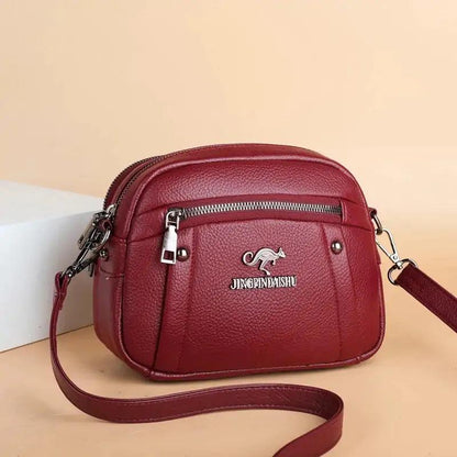 Chic Leather Circle Purse - MANDOTOS