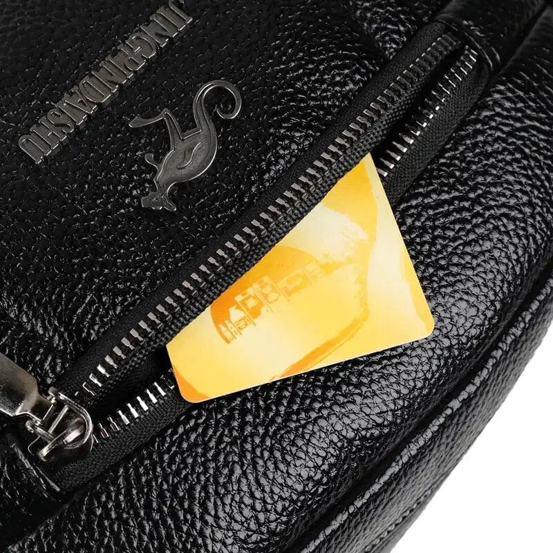 Chic Leather Circle Purse - MANDOTOS