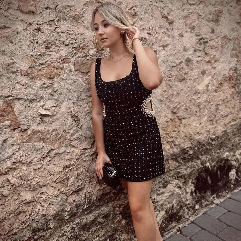 Chic Off-Shoulder Mini Dress - MANDOTOS