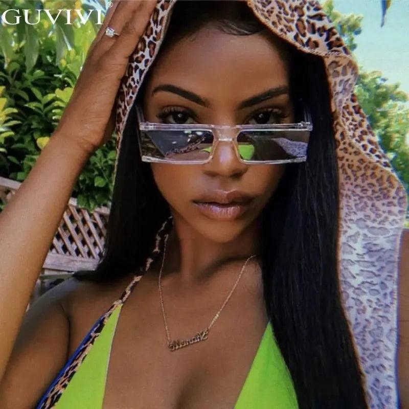 Chic Retro Rectangle Shades - MANDOTOS