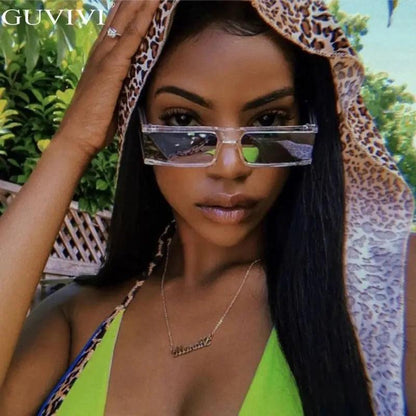 Chic Retro Rectangle Shades - MANDOTOS