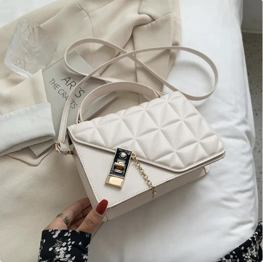 Chic Rhombus Pattern Shoulder Bag - MANDOTOS
