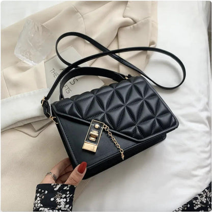 Chic Rhombus Pattern Shoulder Bag - MANDOTOS