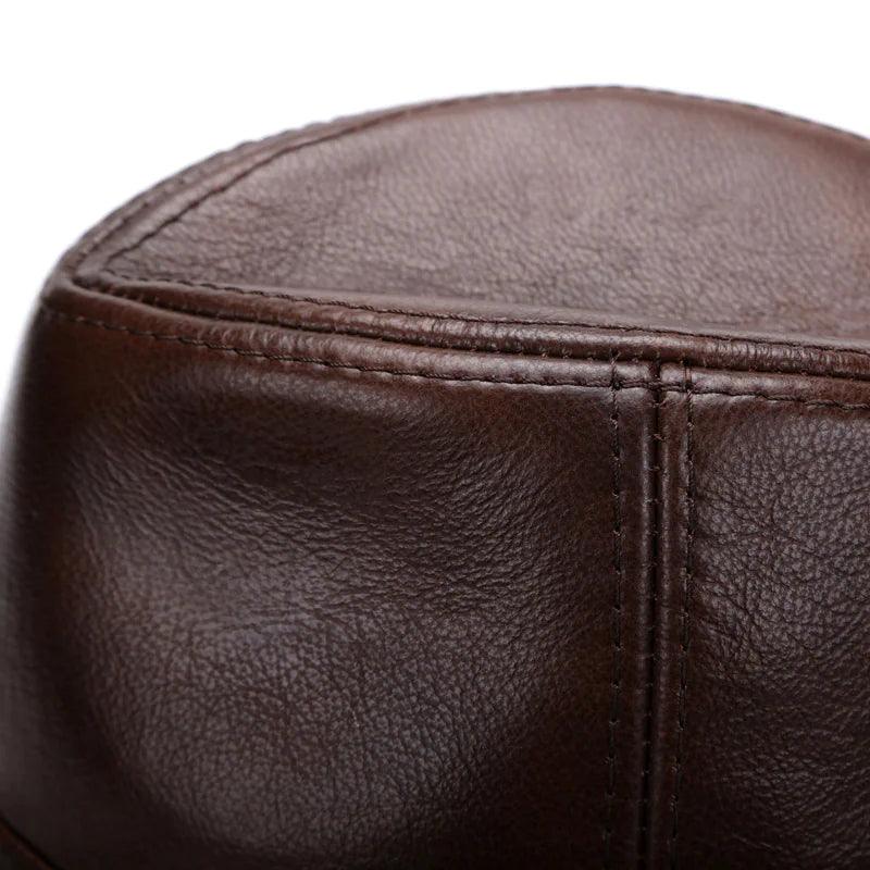 Classic Leather Cap - MANDOTOS