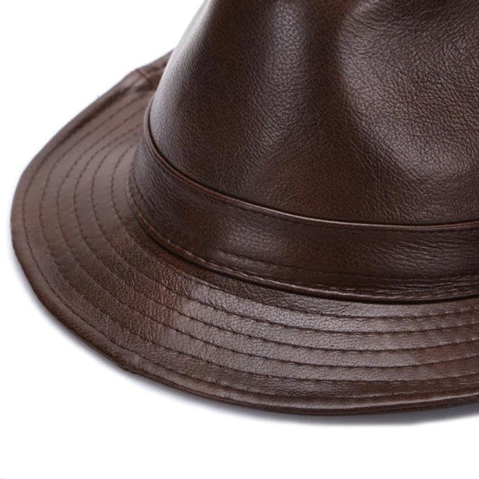 Classic Leather Cap - MANDOTOS
