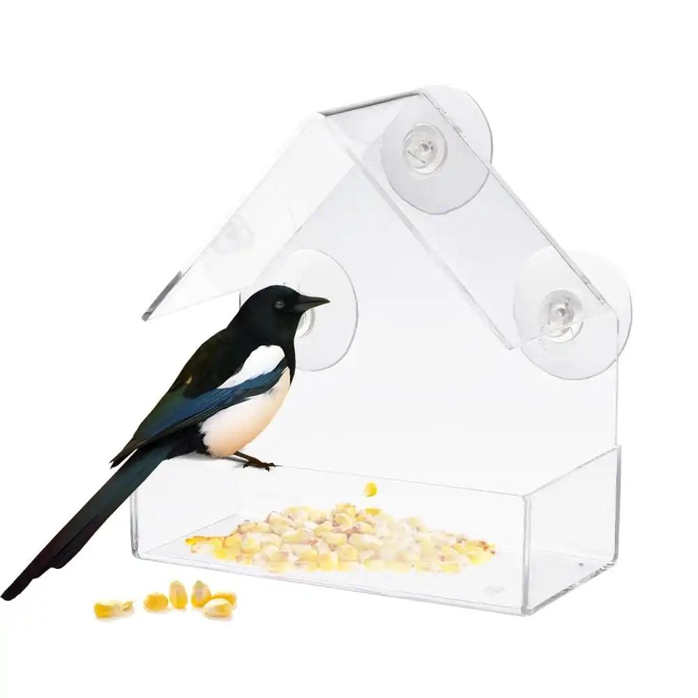Clear View Suction Bird Feeder - MANDOTOS