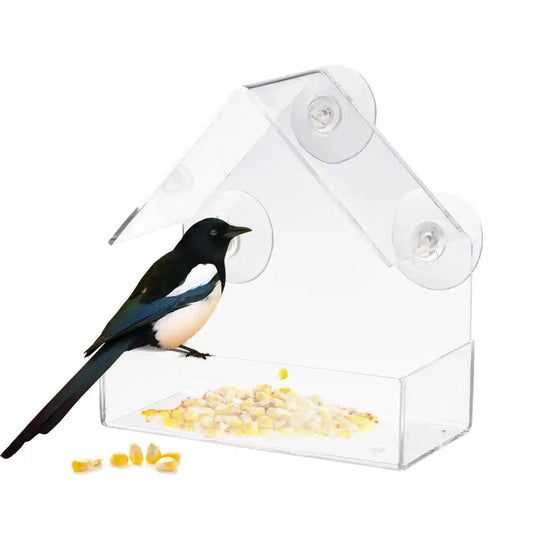 Clear View Suction Bird Feeder - MANDOTOS