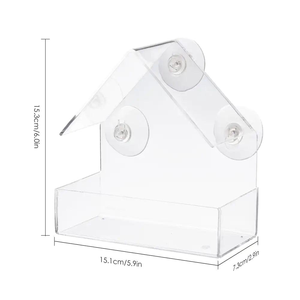 Clear View Suction Bird Feeder - MANDOTOS