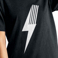 Classic Spark Black Tee - Custom Made Comfort Colors - 100% Ringspun Cotton - Retro Basic Style - MANDOTOST-Shirt