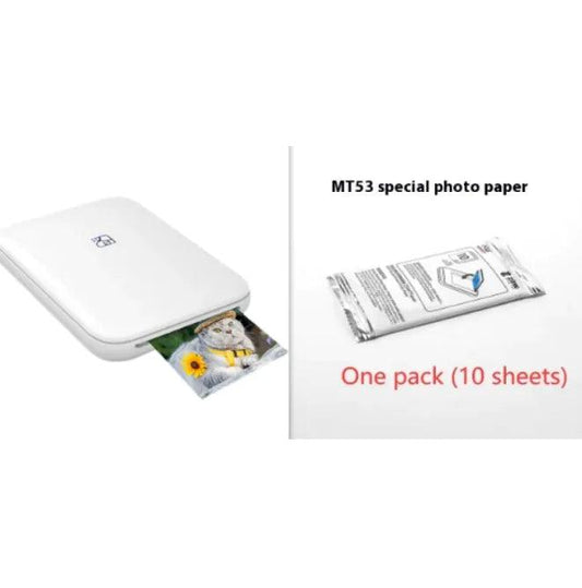 Color Photo Printer Portable Full Color Wireless Photo Printer USB Bluetooth Thermal Sublimation Printer - MANDOTOS