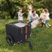 Compact Pet Jogger and Bike Trailer - Orange/Black - MANDOTOS
