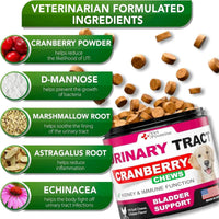 Cranberry Dog UTI & Bladder Control Chews - MANDOTOS