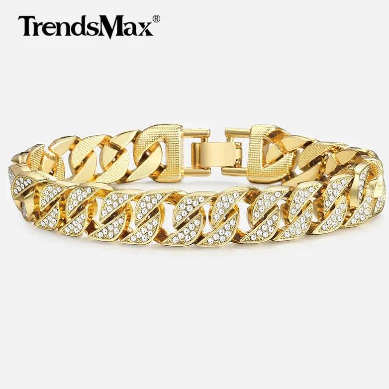 Cuban Gold Curb Bracelet - MANDOTOS