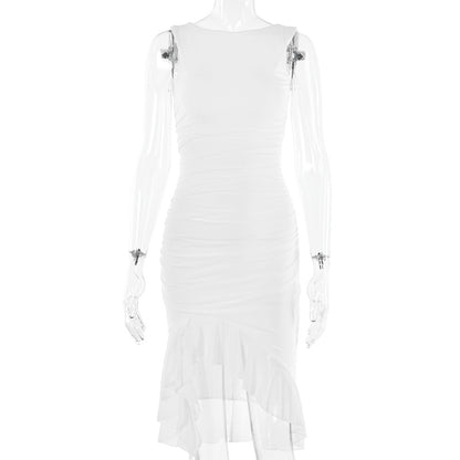 Summer Slim Skinny Sleeveless Dress For Women Fashion Party Club Dresses - MANDOTOS