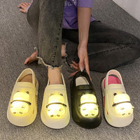 Cute Slipper With Panda Lamp Summer Sandals Femme Light Funny Woman Slippers Shoes Women - MANDOTOS