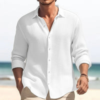 Plus Size Men's Casual Lapel Shirt