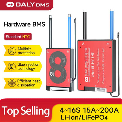 DALY BMS18650 NTC 10S 36V 13S 48V 20A 40A 60A Li-ion Battery with Balance Low High Temperature Cut Off Protection DalyBMS - MANDOTOS