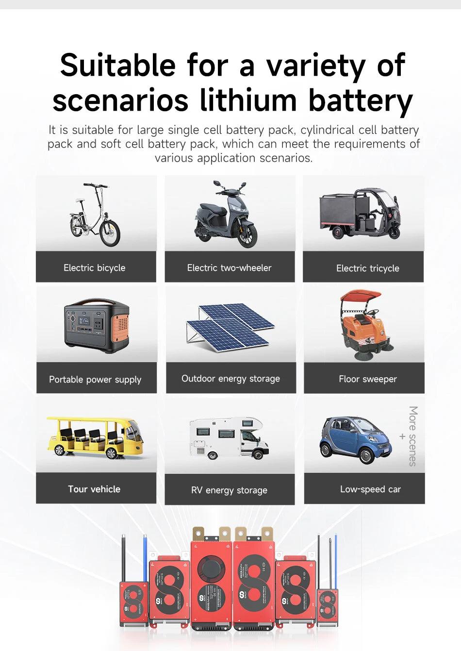 DALY BMS18650 NTC 10S 36V 13S 48V 20A 40A 60A Li-ion Battery with Balance Low High Temperature Cut Off Protection DalyBMS - MANDOTOS