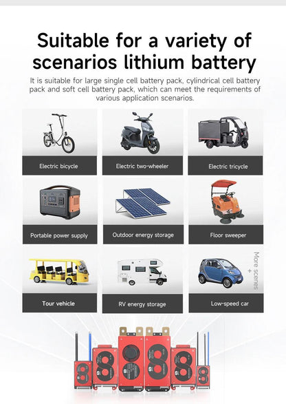 DALY BMS18650 NTC 10S 36V 13S 48V 20A 40A 60A Li-ion Battery with Balance Low High Temperature Cut Off Protection DalyBMS - MANDOTOS