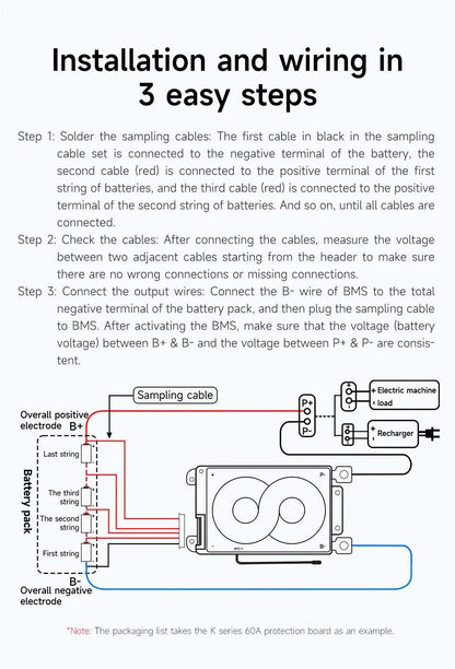 DALY BMS18650 NTC 10S 36V 13S 48V 20A 40A 60A Li-ion Battery with Balance Low High Temperature Cut Off Protection DalyBMS - MANDOTOS