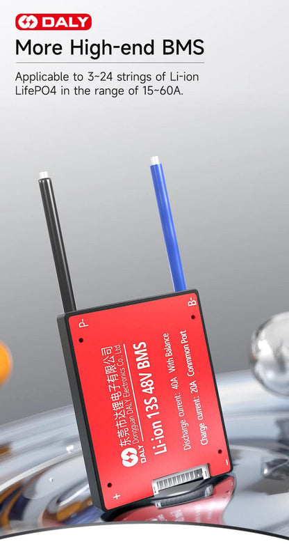 DALYBMS 20A 30A 60A For 4S12V Lifepo4 battery pack Li-ion 7S 24V 10S 36V Protect charge and discharge with passive balancer - MANDOTOS