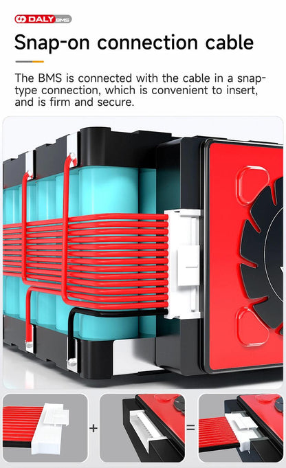 DALYBMS 20A 30A 60A For 4S12V Lifepo4 battery pack Li-ion 7S 24V 10S 36V Protect charge and discharge with passive balancer - MANDOTOS