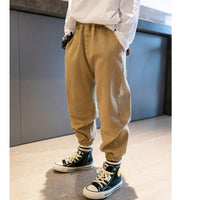 Children's boys' footwear overalls trousers from Ancient Energy, featuring durable fabric and casual style for middle and older kids.